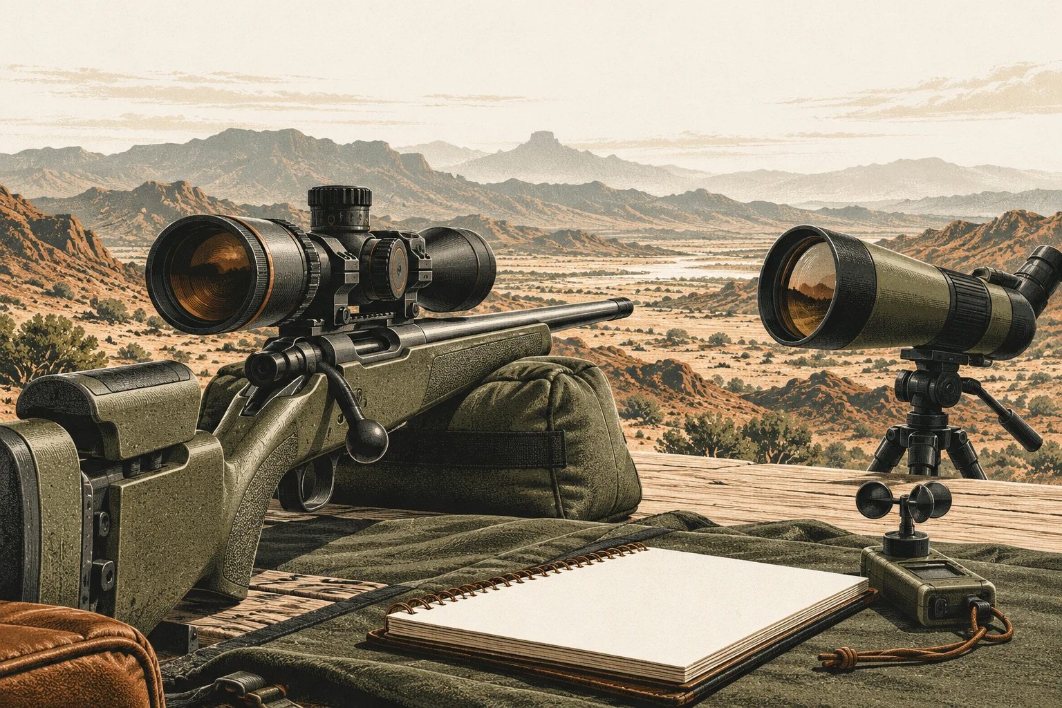 Custom illustration for Advanced Precision Rifle