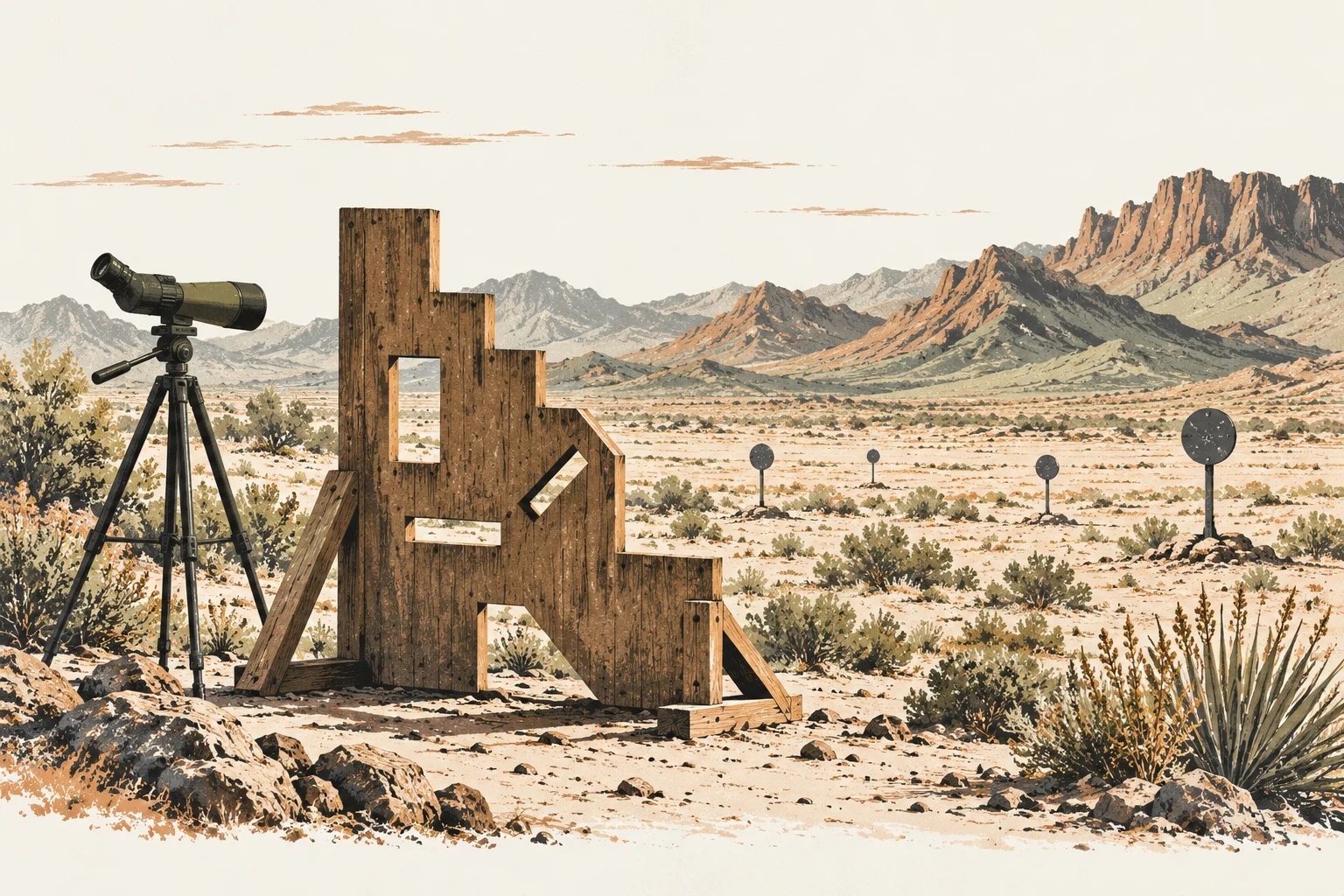 Custom illustration for Introduction to Precision Rifle Competition